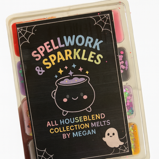HALLOWEEN - Spellwork & Sparkles All Houseblend 8 Cavity sample pack